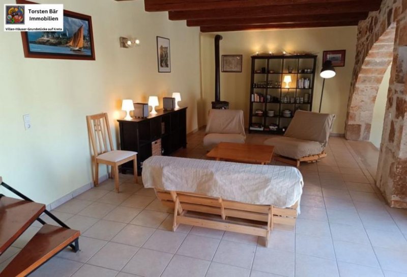 Kokkino Chorio Kreta, Kokkino Chorio renoviertes Haus mit Meerblick u. priv. Pool +++ reserviert +++ Haus kaufen